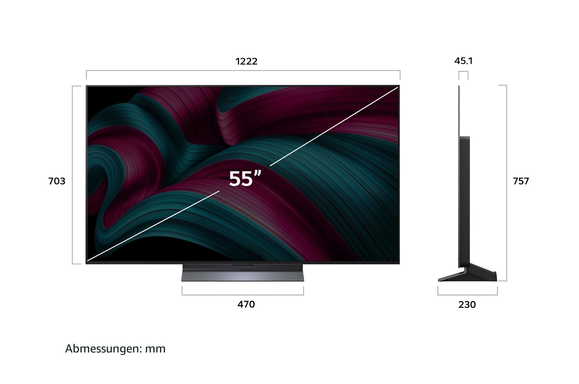 LG OLED55C5ELB TV 55 Zoll (139 cm) 4K OLED evo AI TV (α9 Gen8 4K AI Prozessor, webOS 25, 120Hz (VRR bis zu 144Hz)) [Modelljahr 2025] 5