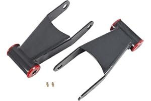 BST BSSP 2" Rear Leaf Spring Shackle Lowering Kit Left & Right 411420 Compatible with 2011-2019 Chevy Silverado GMC Sierra 2500HD 3500HD 2WD 4X4