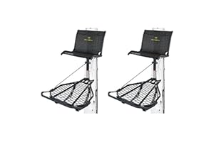 Hawk Kickback LVL Hang-On Deer Hunting Tree Stand, Deer Stand with Kick Back Footrest, XL Comfort Seat and Oversized Platform
