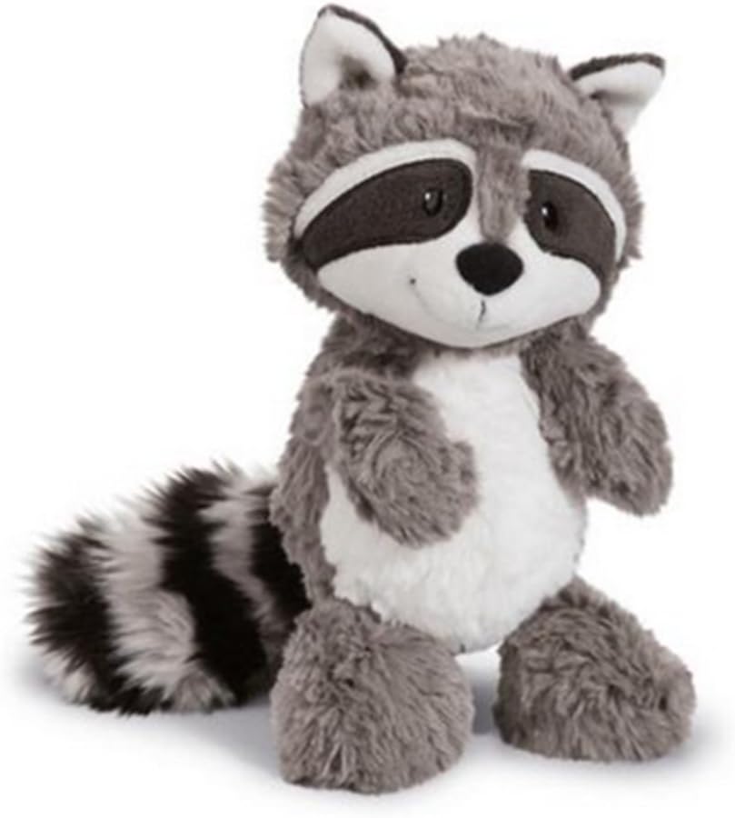25cm Cartoon Big Tail Raccoon Plush Toy Cute Soft Stuffed Animals Doll Pillow for Girls Children Kids Baby Birthday Gifts Grey