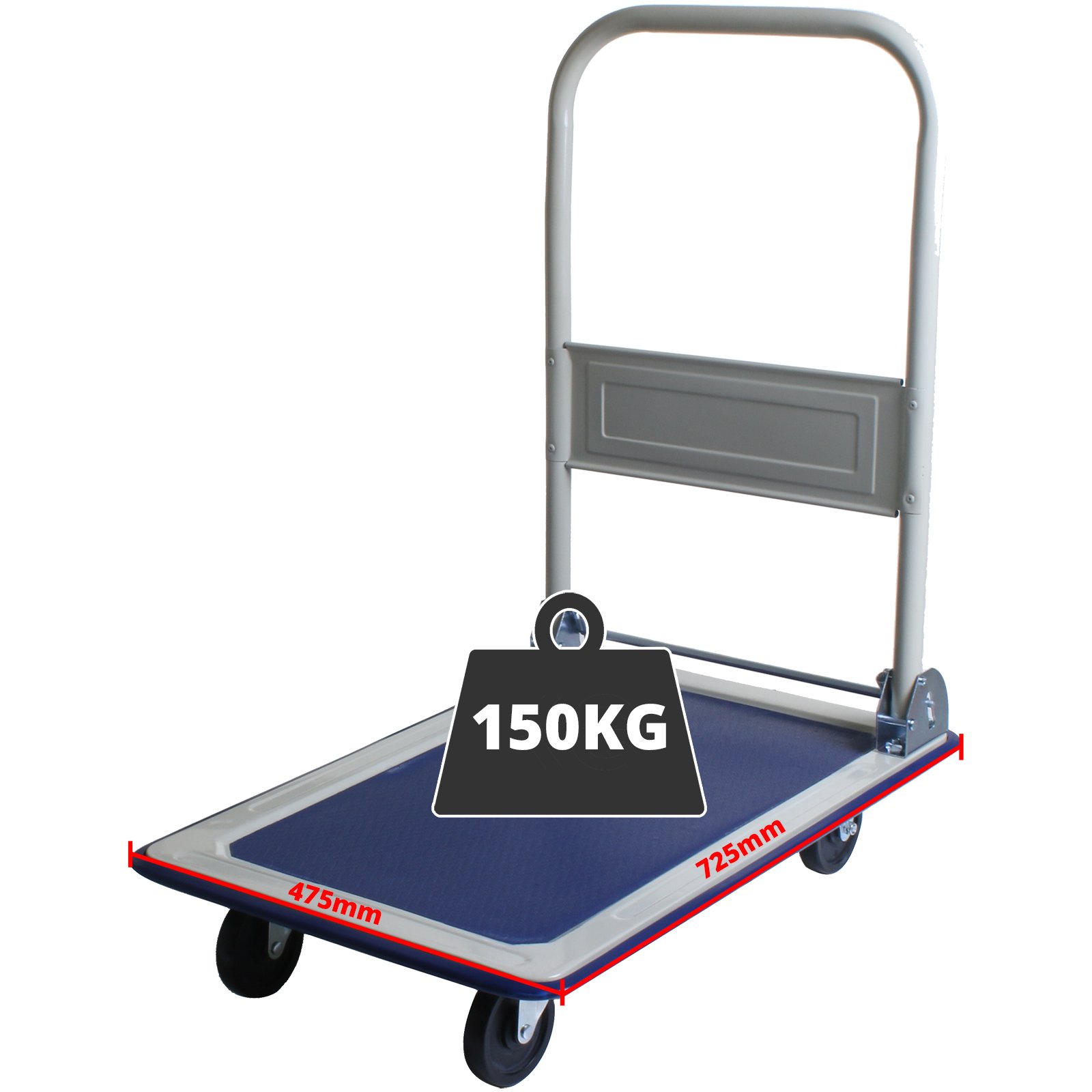 150KG Folding Platform Hand Truck Trolley Cart Sack Warehouse Transport