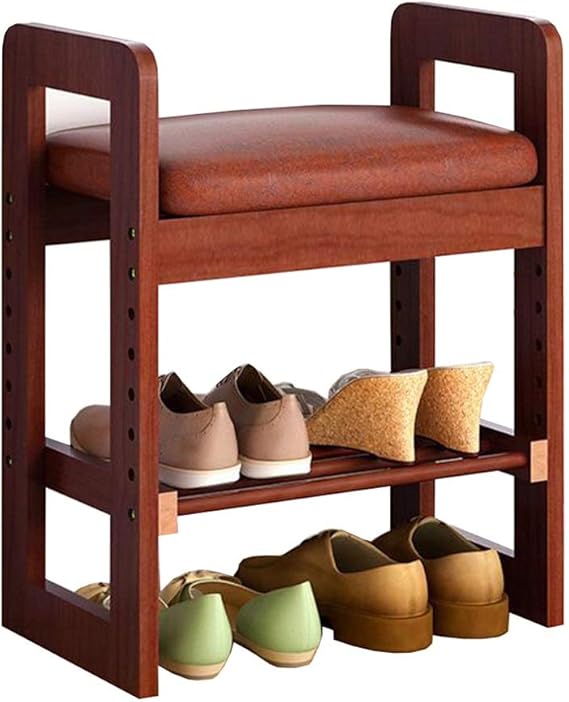 Dall Massivholz Schuh Bench Polster- Schuhregal Schuhschrank Flur