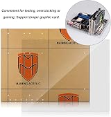 Cuifati ATX Open Frame Computer Case DIY Stand Transparent Acrylic Overclocking view 6