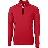 Cutter & Buck mens Long Sleeve Adapt Eco Knit Stretch Recycled Mens Big and Tall Quarter Zip Pullover