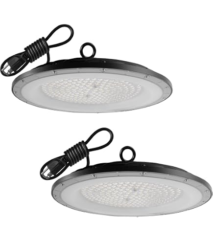 ぐみ 2 Pack UFO LED High Bay Light,6500K 150W, Power Cord Included
