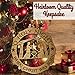 Jolette Designs Nativity Christmas Tree Ornament, Wooden Navity Scene Decorations, Jesus, Joseph, Mary Religious Gift, 3.25x3.25 Made in USA for Chrisma, Advent. O Holy Night to Worship and Adore Him