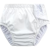Baby Newborn Reusable Swim Diapers Washable Toddler Unisex Swim Diaper Infant Swimming Diapers White, 2-3T