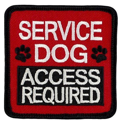 SERVICE DOG ACCESS REQUIRED Sew-On Embroidered Patch - 2.5