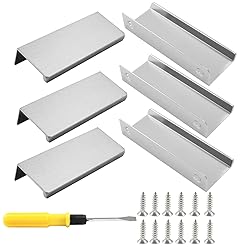 Cionyce 6 Pack Hidden Cabinet Pulls 3.15"/80mm