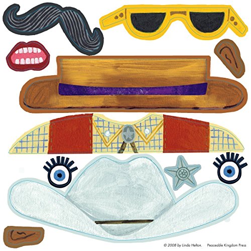 Peaceable Kingdom Sticker Fun! Funny Faces Reusable Sticker Tote