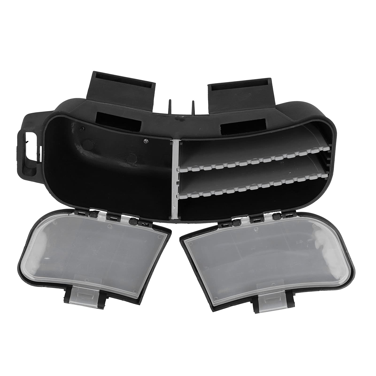 JUMZ Bait Carrier, Fishing Waist Box Plastic with Detachable Partition for Storing Reel Hook Fishing Line