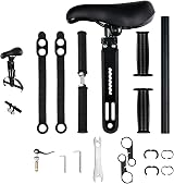GRTLPOK Kids Bike Seat Front Mounted for Mountain Bikes 2-5 yrs Seat & Handle view 2