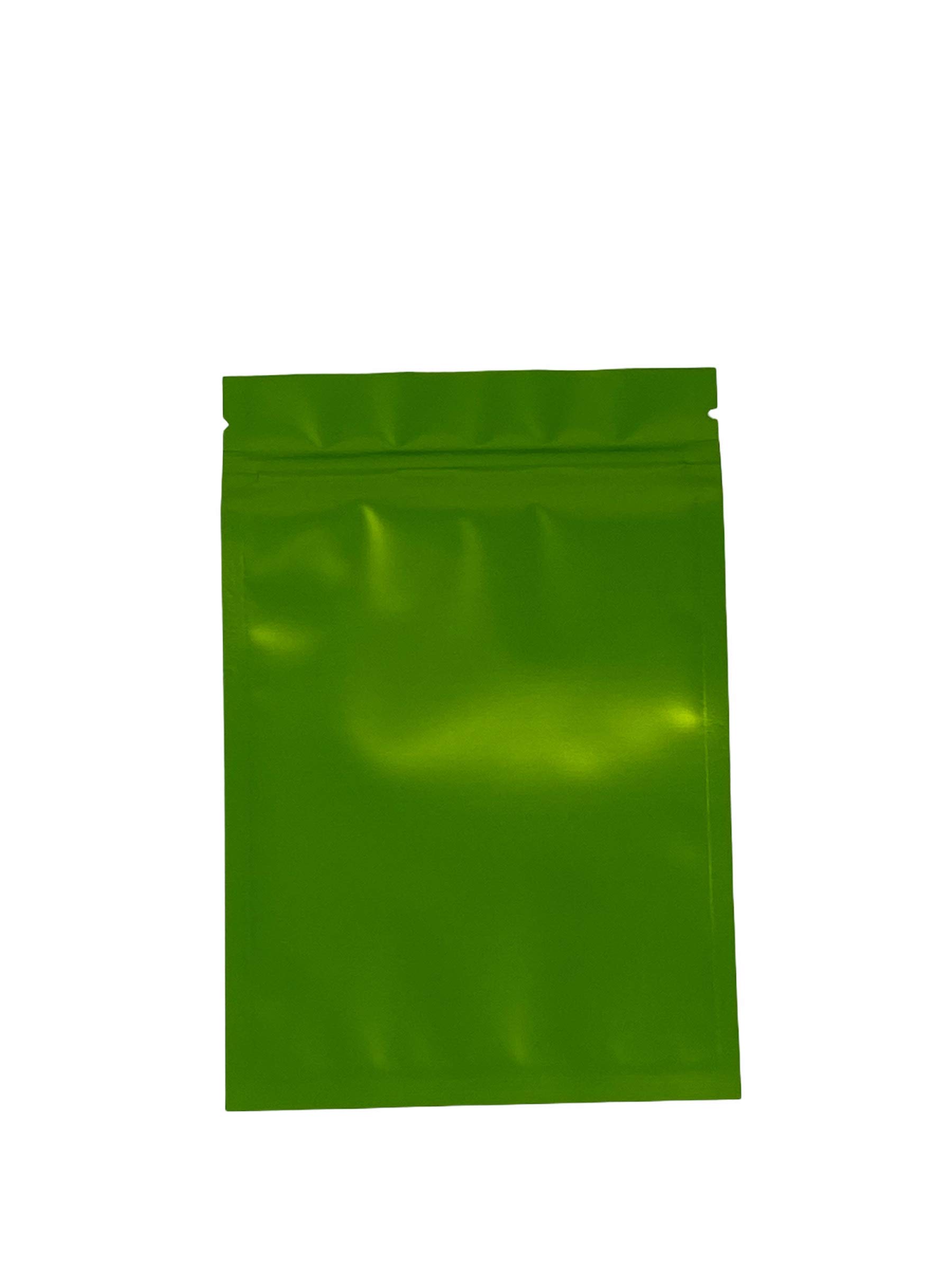 Photo 1 of 100PCS Resealable Smell Proof Stand Up and Flat Bags Aluminum Foil Pouch Bag 4 x 6 and 6 X 9 Inches Reclosable Mylar Ziplock Bag Food Storage Grip Seal Wrap (Green, 4X6 Inch)