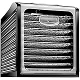 Chefman Food Dehydrator Machine Professional Electric Multi-Tier Food Preserver, Meat or Beef Jerky Maker, Fruit &amp; Vegetable Dryer with 9 Slide Out Trays &amp; Transparent Door - RJ43-SQ-9