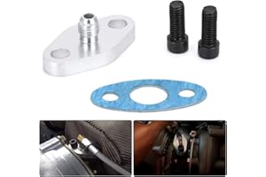 PTNHZ RACING 4AN Fitting T3 T3/T4 T04 Turbo Oil Feed Inlet Flange Gasket Adapter Kit