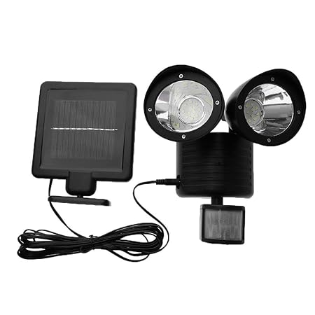 Childplaymate Waterproof 22 LED Solar Power Security Light PIR Motion Sensor Double Solar Wall Lights