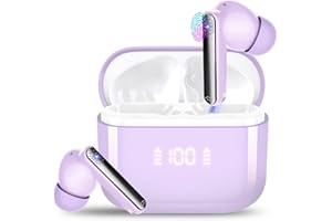 THUNELEC Language Translation Earbuds, 3-in-1 AI Translator Earbuds with 164 Language, Lilac