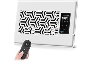 AITECAC 4"x10" Quiet Register Booster Fan - Energy Efficient HVAC Vent Booster Fan for Enhanced Home Airflow, Dimmable Display & Easy Installation-Airvent T6-10F