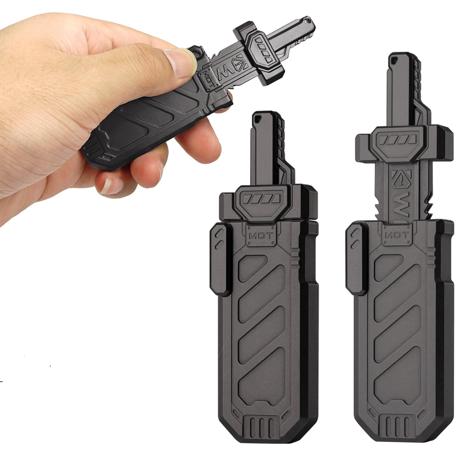 HIDEDC Sword Fidget Toy, Ejectable Sword Fidget Toys for Adults, Home Office Executive Desk Toy Stress Relief Toy, Ideal Gifts for ADHD, ADD & Autism (Grey) — image 1