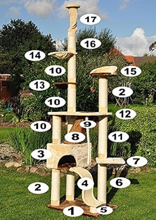 Nanook Pieces De Rechange Pour Arbre A Chat Sigurd Marron Hamac Troncs Tunnel A Chat Etc Amazon Fr Animalerie