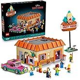 LEGO Icons The Simpsons : Krusty Burger, Home Decor Building Kit for Adults Includes Homer, Bart and Lisa Simpson, Farmer Kru