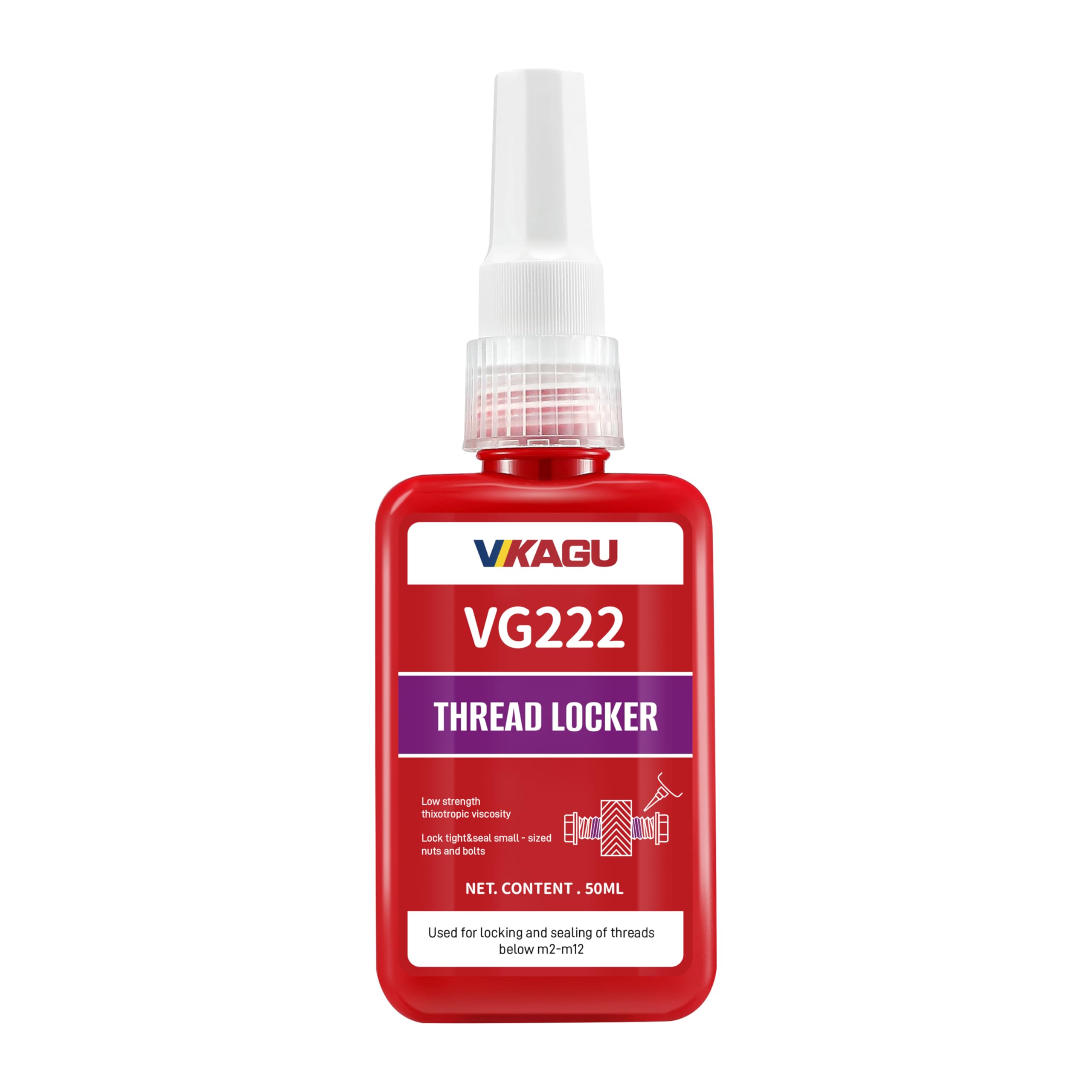 222 Purple Low Strength Thread Locker - Removable