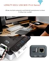 LOYALTY-SECU Wireless WiFi Print Server for USB 2.0 Printers - Network & Mobile view 5