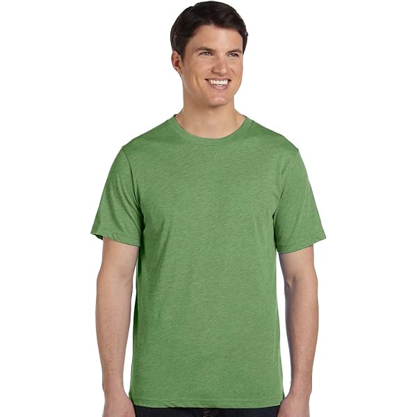 Bella Canvas Unisex Heather T-Shirt – 4XL Heather Green – Comfy Cotton-Poly Blend, Short-Sleeve - View #5
