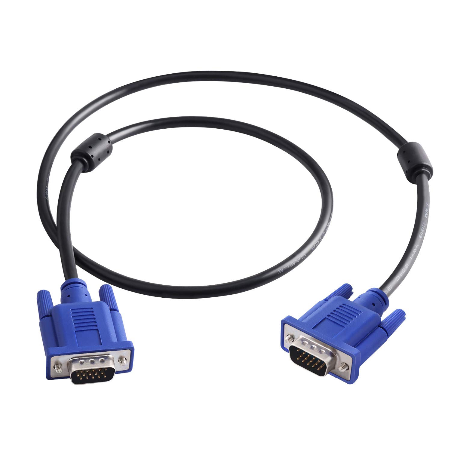 Pasow Cable VGA a VGA para monitor HD15 macho a macho para proyector de