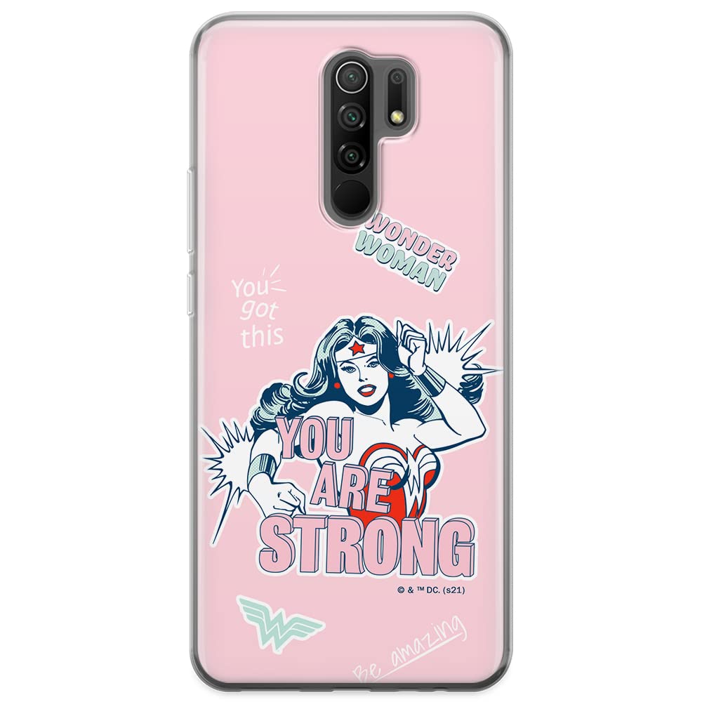 ERT GROUP mobile phone case for Xiaomi REDMI 9 original and officially Licensed DC pattern Wonder Woman 025 optimally adapted to the shape of the mobile phone, case made of TPU