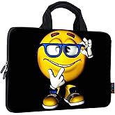 iColor 14 15 15.4 15.6 inch Laptop Handle Bag Case Pouch Holder Notebook Sleeve Neoprene Cover Soft Carring Travel Case for Chromebook 14 15 MacBook Cute Boy ICB-06