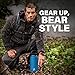 BEAR GRYLLS Triple Wall Vacuum Insulated Water Bottle for 12 Hours Hot | 24 Hours Cold, BPA Free