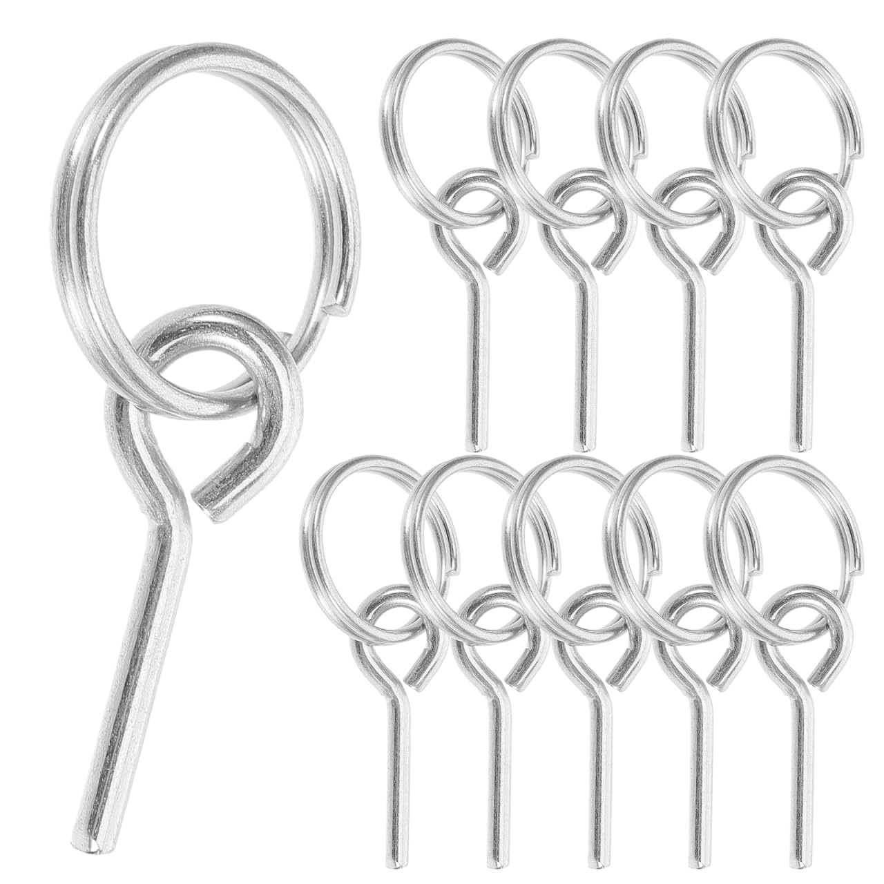 Housoutil Tent Pole Connector Rings 10Pcs Tent Pins for Poles Replacement Parts Camping Connect Pins for Outdoor Hiking Fishing Accessories