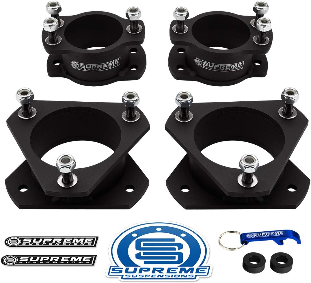 Supreme Suspensions - Full Lift Kit for 2002-2005 Mercury Mountaineer 3" Front + 3" Rear Lift Steel Strut Spacers Suspension Lift Kit 2WD 4WD