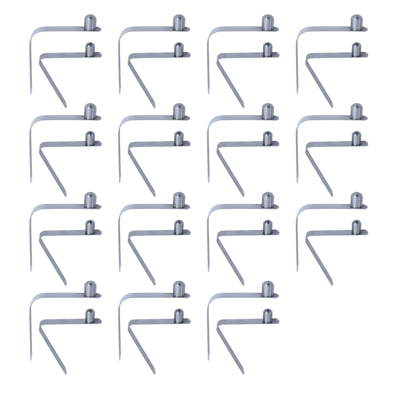 Young Wolf 30X 304 Stainless Steel Solid Single Pin 6mm 8mm V-Clips Butterfly V Clip for Swimming Pool Spa Brush Leaf Skimmer/Net, Vacuum Head, Mini Jet Vacuum, Telescopic Pole