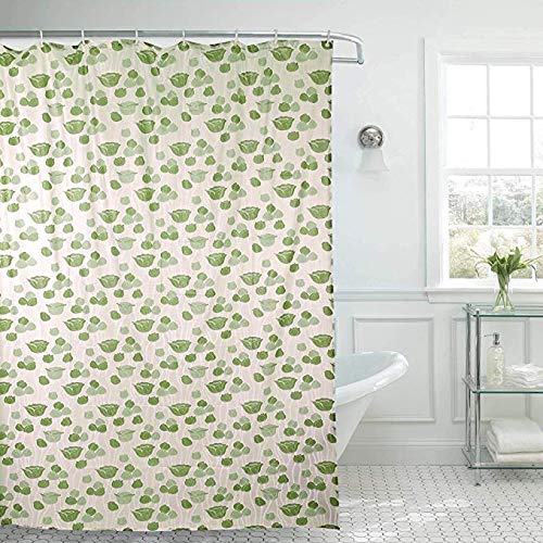 Shavin Pvc Plastic Printed Shower Curtains Width 54 X Height 108