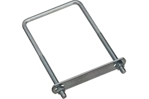 National Hardware N222-406 Zinc Plated Square U Bolt Plate with Hex Nut