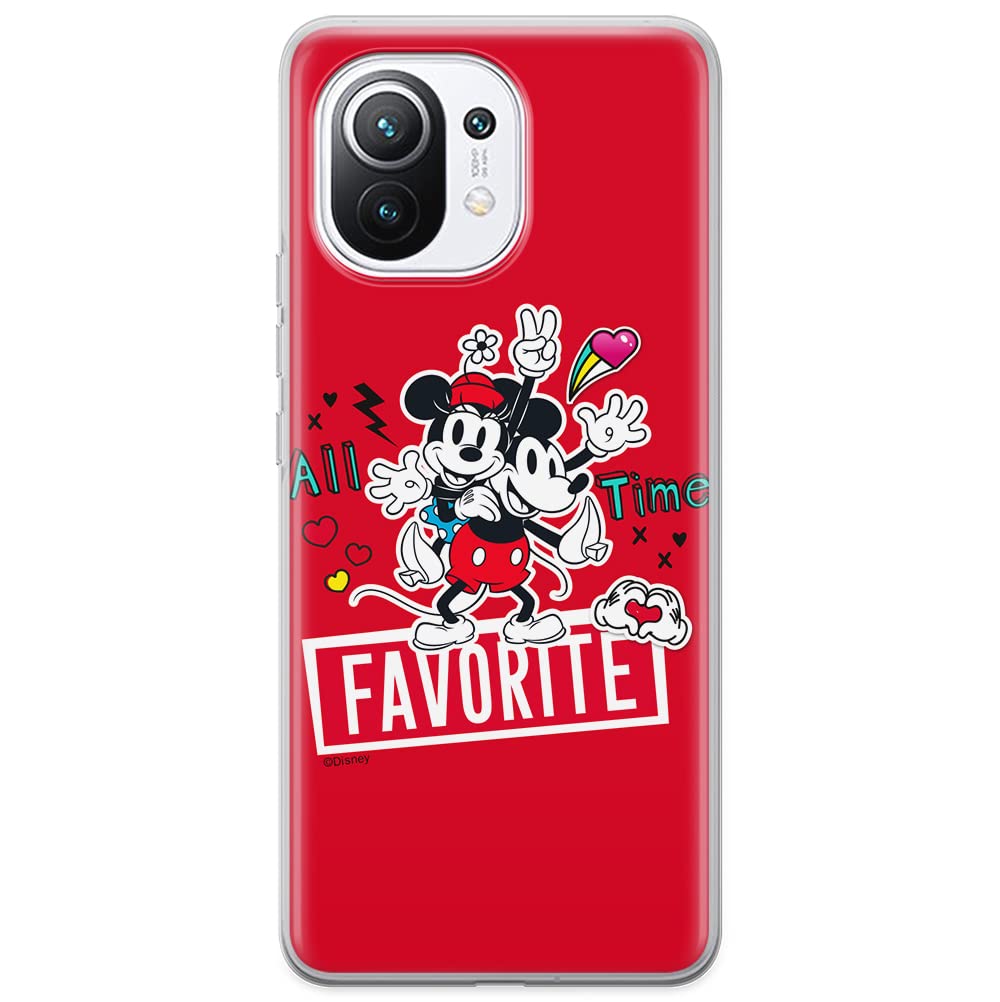 ERT GROUP mobile phone case for Xiaomi 11 original and officially Licensed Disney pattern Mickey & Minnie 011 optimally adapted to the shape of the mobile phone, case made of TPU