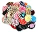 JLIKA (100 Pieces) Shabby Flowers - Chiffon Fabric Roses - 2.5