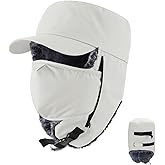 LLmoway Trapper Hat Warm Faux Fur Winter Cap with Ear Flaps Windproof Waterproof Snow Ski Hats for Men Women Cold Weather