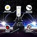 SiriusLED MX 8000 Lumen ZES Chip Extremely Bright LED Headlight Fog Lamp Conversion Kit Pure White 6500K Size 9006 Set of 2