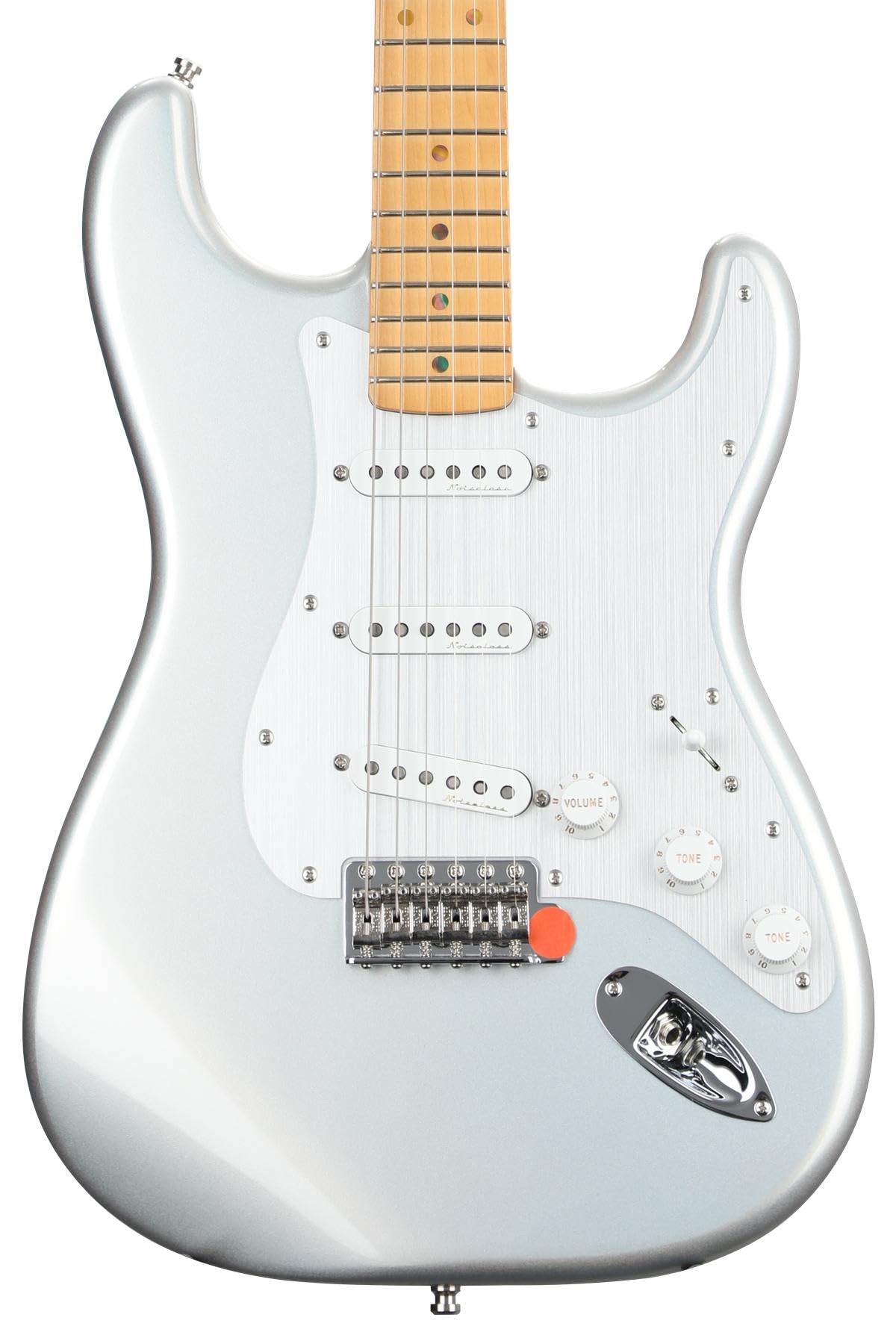 Guardabarros H.E.R. Guitarra eléctrica Stratocaster, con 2 años de garantía, brillo cromado, diapasón de arce