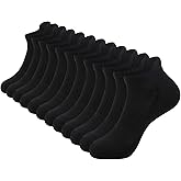 JOYNÉE Mens Ankle Athletic Socks for Men Running Tab Low Cut Socks 6 Pairs Sports Workout Socks,Sock Size 10-13