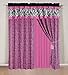 Grand Linen 5 Piece Oversize HOT Pink Black White Zebra Leopard Micro Fur Comforter Set Twin Size Bedding - Teen, Girl, Youth, Tween, Children's Room, Master Bedroom, Guest Room