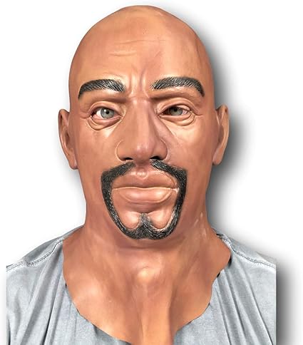 Amazon Com Realistic Black Man Latex Rubber Mask Full Head Dude
