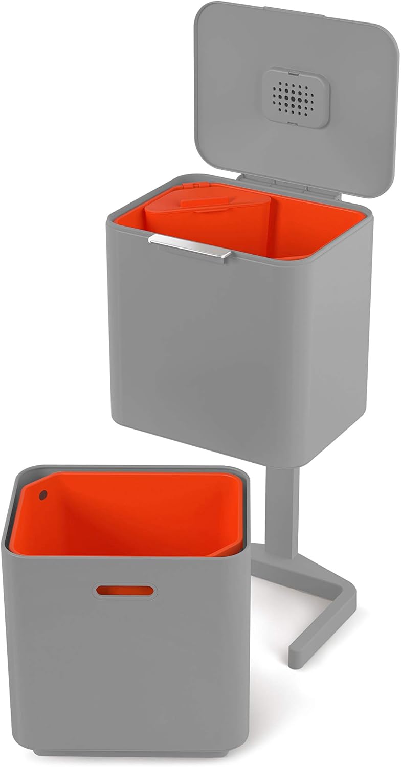 Joseph Joseph Totem Max 60litre Waste Separation & Recycling Unit Urban Grey BigaMart
