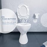 MASS DYNAMIC Soft-Close Toilet Seat Premium Urea Formaldehyde White view 4