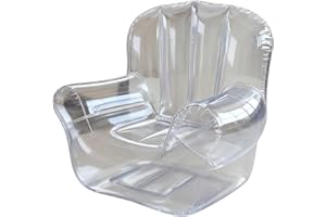 Blow up Chair for Adults,Inflatable Air Sofa Outdoor Chair - Indoor Outdoor Thickened Transparent Sofa Couch for Women Men Se