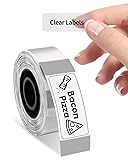 Clear D30 Labels, Transparent 1/2" X