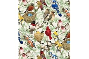SHORELINE HANDWERKS Elizabeth's Studio Beautiful Birds Quilt Fabric Fat Quarter
